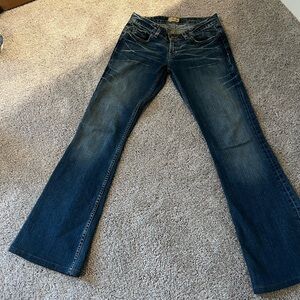 BKE Star Stretch
Denim Distressed Boot Cut Blue Jeans TAG 28 28x37 1/2